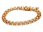 Smycken, Armband 18K 20,3g 20cm X-länk med berlock, i auktion: Pant – Tisdag 23 april 2019