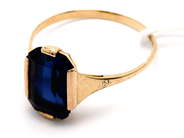 Smycken, Ring 18K 2,6g Ø18¼ med sten, i auktion: Pant – Tisdag 23 april 2019