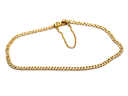 Smycken, Armband 18K 4,7g 20cm Pansar med säkerhetskedja, i auktion: Pant – Tisdag 23 april 2019