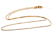 Smycken, Halskedja 18K 1,3g 37cm Venezia, i auktion: Pant – Tisdag 23 april 2019