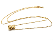 Smycken, Halskedja 14K 1,5g 45cm med hänge, i auktion: Pant – Tisdag 23 april 2019