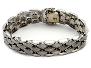 Smycken, Armband silver 835 41,9g L: 20cm, B: 16mm, i auktion: Pant – Tisdag 23 april 2019