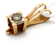 Smycken, Hänge 18K 0,4g med diamant 1xca0,01ct, i auktion: Pant – Tisdag 23 april 2019