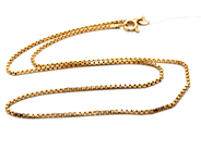 Smycken, Halskedja 18K 4,7g 37cm Venezia, i auktion: Pant – Tisdag 23 april 2019