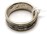 Smycken, Ring 925 6g Ø17¾ med mönster, i auktion: Pant – Tisdag 23 april 2019