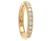 Smycken - ALLIANSRING, 18K guld med 13 briljanter 0,59 ctv - View 1