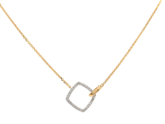 Smycken - COLLIER, 18K guld med åttkantslipade diamanter 0,10 ctv - View 1