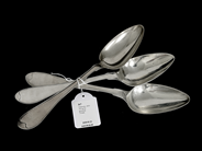 Silver, Matskedar, S830 183,1g 3st graverade 231mm, i auktion: Pant – Tisdag 21 januari 2020