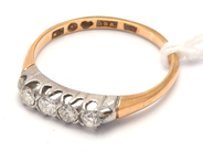 Parti, Ring 18K 2,1g med diamanter 4xca0,05-0,07ct Ø17 ¼, i auktion: Pant – Tisdag 21 januari 2020