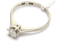 Smycken, Ring vitguld med diamant 1xca0,5ct 18K Ø18 2,4g, i auktion: Pant – Tisdag 21 januari 2020