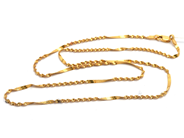 Smycken, Halsband 21K 46cm 4,3g, i auktion: Pant – Tisdag 21 januari 2020