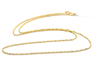 Smycken, Halskedja singapore 14K 45,5cm 1,6g, i auktion: Pant – Tisdag 21 januari 2020