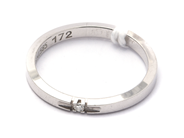 Smycken, Ring 14K i vitguld 2,6g Ø17 ½ med diamant 1xca0,02ct, i auktion: Pant – Tisdag 21 januari 2020