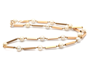 Smycken, Collier med pärlor 18K 10,5g 41cm, i auktion: Pant – Tisdag 21 januari 2020