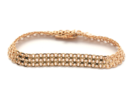 Smycken, Armband 18K 17,3g L:19,5cm B:0,9cm X-länk , i auktion: Pant – Tisdag 21 januari 2020