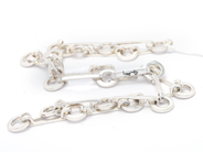 Smycken, Collier S925 31,2g ca 50cm Efva Attling, Ring chain necklace, i auktion: Pant – Tisdag 21 april 2020