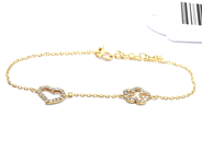 Parti, Armband 18K 2,3g 18-21cm med stenar , i auktion: Pant – Tisdag 21 april 2020