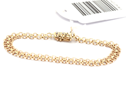 Smycken, Armband X-länk 18K 7,7g 18cm, i auktion: Pant – Tisdag 21 april 2020