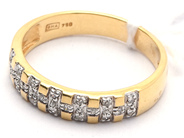 Smycken, Ring 18K 3,7g Ø18 med diamanter 20xca0,005ct , i auktion: Pant – Tisdag 21 april 2020