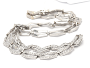 Parti, Collier vitguld 18K 29,2g 48cm med stenar, stenar saknas, i auktion: Pant – Tisdag 21 april 2020