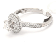 Smycken, Ring vitguld 18K 3,4g Ø16 med diamanter 1xca.0,31ct, 144xca.0,005ct, i auktion: Pant – Tisdag 21 april 2020