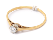 Smycken, Ring 18K 0,9g Ø16¼, med diamant 1xca0,12ct, i auktion: Pant – Tisdag 2 juni 2020