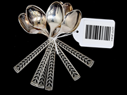 Silver, Kaffeskedar 6st S830 58,3g , i auktion: Pant – Tisdag 16 juni 2020