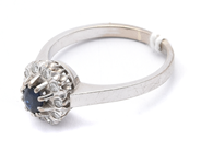 Smycken - Ring 18K Vitguld 4,7g Ø18¼ med diamanter 10xca0,02ct  - View 1