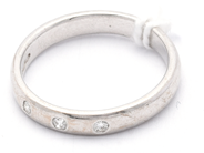 Smycken, Ring 14K 3,8g med diamanter 1xca0,03ct Ø17¼, i auktion: Pant – Tisdag 16 juni 2020