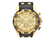 Klockor, Herrur Invicta Chronograf no 22345 i stål med gummiarmband Quartz, i auktion: Pant – Tisdag 16 juni 2020
