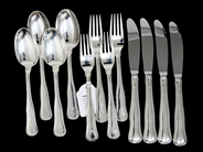 Smycken, Bordsbestick S830 631,1g 4 st Knivar 204mm, 4 st Gafflar 172mm, i auktion: Pant – Tisdag 16 juni 2020