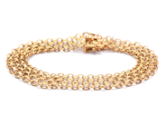 Smycken, Armband X-länk 18K 12,4g 18,5cm, i auktion: Pant – Tisdag 16 juni 2020