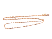 Smycken, Kedja Singapore 18K 1,4g 41,5/44,5cm bredd: 1,3mm, i auktion: Pant – Tisdag 16 juni 2020