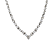 Smycken, Collier 14K vitguld 56,9g 42cm, med diamanter 248xca0,05-0,16ct (totalt 21,22ct ca E-H/VS2-SI2)  i ask med kopia av certifikat från AIG, i auktion: Pant – Tisdag 16 juni 2020