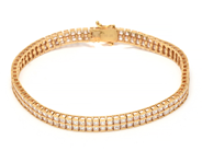 Parti, Armband 18K 16,1g 18,5 med vita stenar , i auktion: Pant – Tisdag 8 september 2020