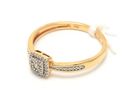 Smycken, Ring 18K 2,3g Ø17 3/4 med diamanter 18xca0,005ct, 8xca0,01ct, i auktion: Pant – Tisdag 8 september 2020