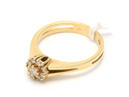 Parti, Ring 14K 3,6g Ø18 med diamanter 1xca0,05ct och 8xca0,02ct , i auktion: Pant – Tisdag 8 september 2020