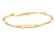 Smycken, Armband Figaro 18K 2,8g 16,5cm med bricka, i auktion: Pant – Tisdag 8 september 2020