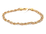 Smycken, Armband 18K 5,9g 18cm trefärgad , i auktion: Pant – Tisdag 8 september 2020