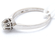 Smycken, Ring i vitguld med diamant 1x0,20ct enligt gravyr 18K Ø17¾ brv 2,5g, i auktion: Pant – Tisdag 8 september 2020