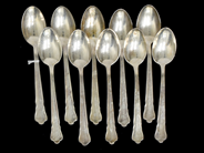 Silver, Skedar 10st 130,3g 121mm, modell: Chippendale, i auktion: Pant – Tisdag 8 september 2020