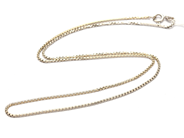 Smycken, Halskedja Venezia 18K 4,2g 42,4cm bredd: 0,12cm, i auktion: Pant – Tisdag 8 september 2020