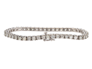 Smycken - TENNISARMBAND, 14K vitguld - View 2