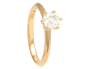 Smycken - ENSTENSRING, 18K guld - View 1