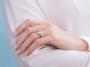 Smycken - RING, platina - View 4