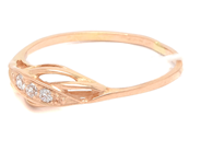 Smycken, Ring 14K 1,0g Ø16¼, med vita stenar, i auktion: Pant – Tisdag 1 december 2020