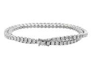 Smycken - TENNISARMBAND, 18K vitguld - View 2