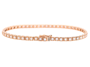 Smycken - TENNISARMBAND, 18K roséguld - View 2