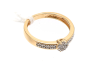 Smycken, Ring 18K med diamanter 7xca0,01ct+10xca0,005ct, Ø16, i auktion: Pant – Tisdag 2 mars 2021