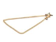 Smycken, Armband Pansarlänk 18K 4,3g 20cm, med säkerhetskedja (i oädel metall), i auktion: Pant – Tisdag 2 mars 2021